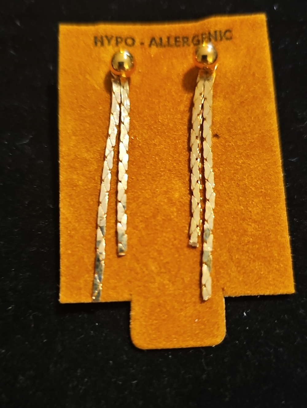 Copper Drop Threader Earrings. Peirced Ears. Delicate, Lovely